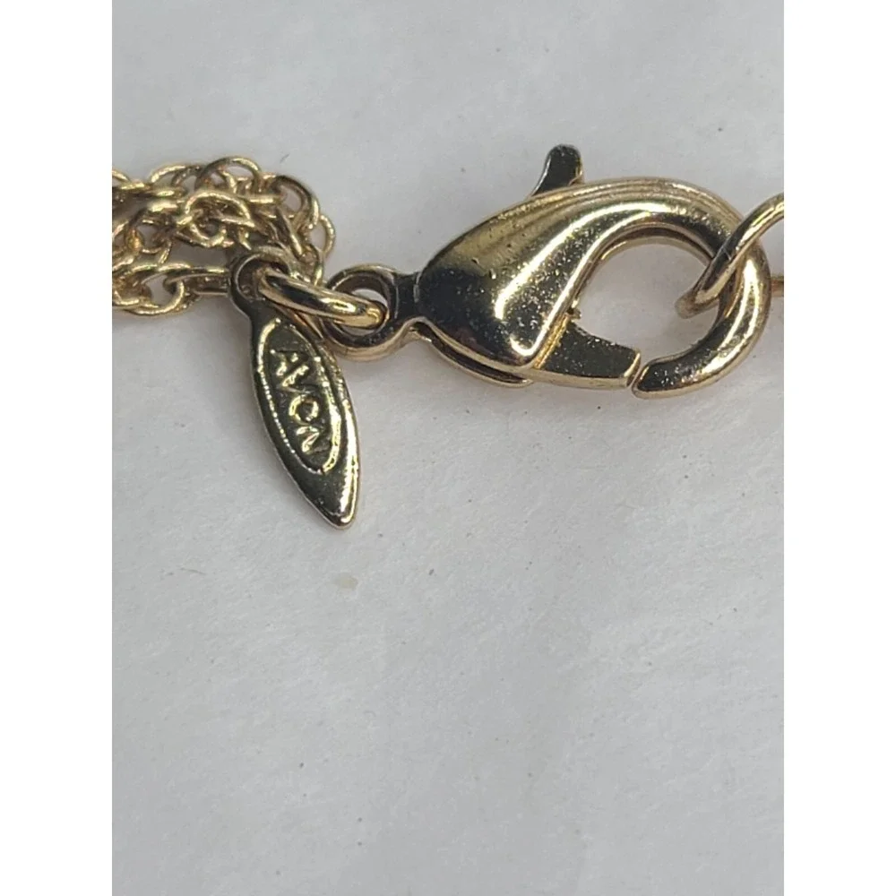 Vintage Avon Goldtone Multi Strand Necklace & Earring Set With Twisted Design - Picture 5 of 6